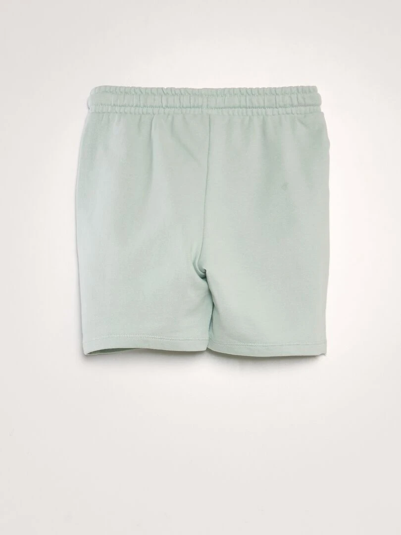 Bermuda en french terry style surf Vert