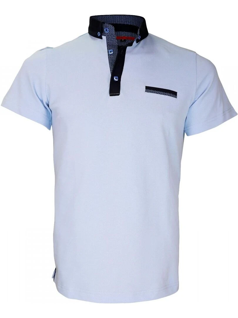 Polo col boutonnée STUDLAND Bleu