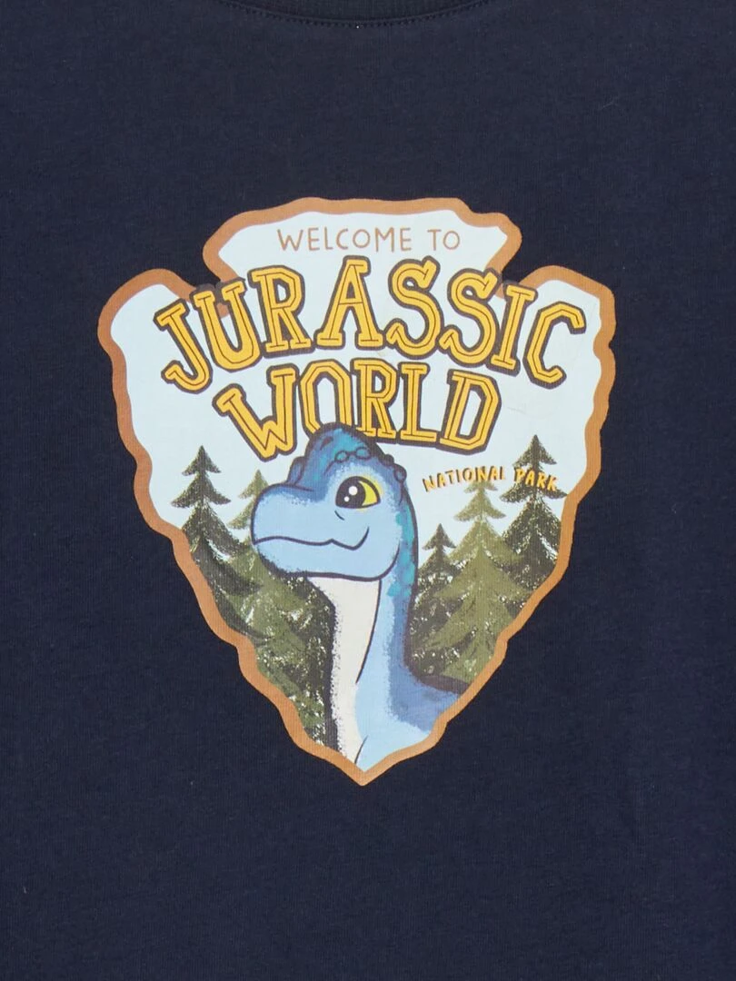 T shirt 'Jurassic World' Bleu