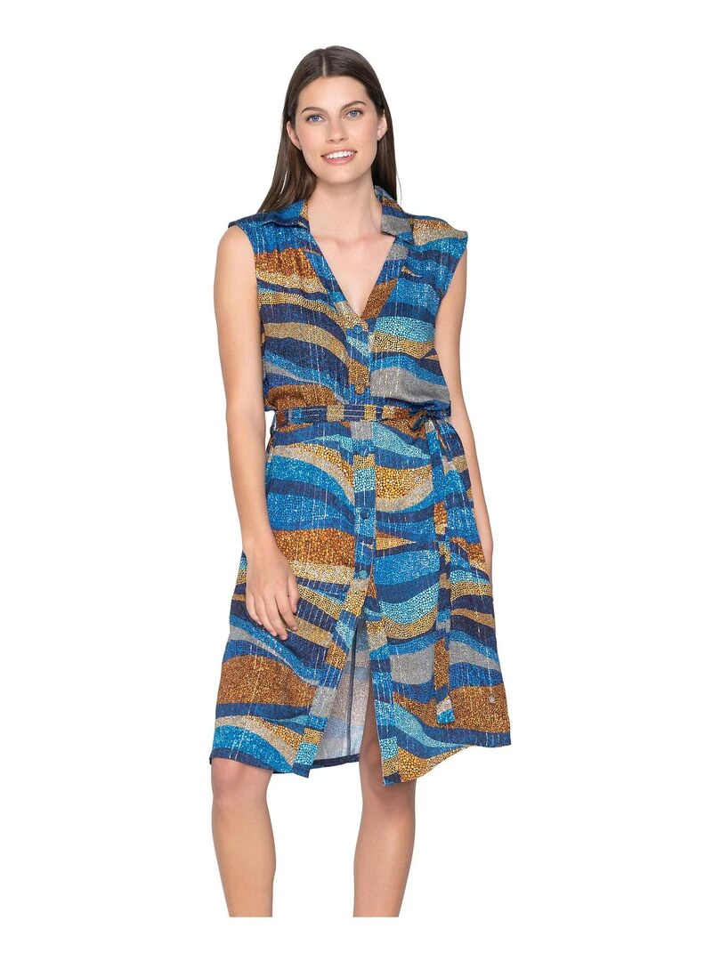 Robe estivale sans manches Liberty Multicolore