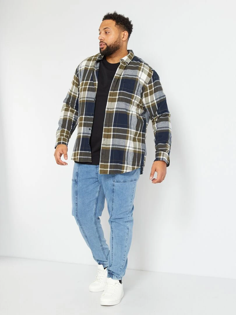 Chemise en coton oxford   Bleu