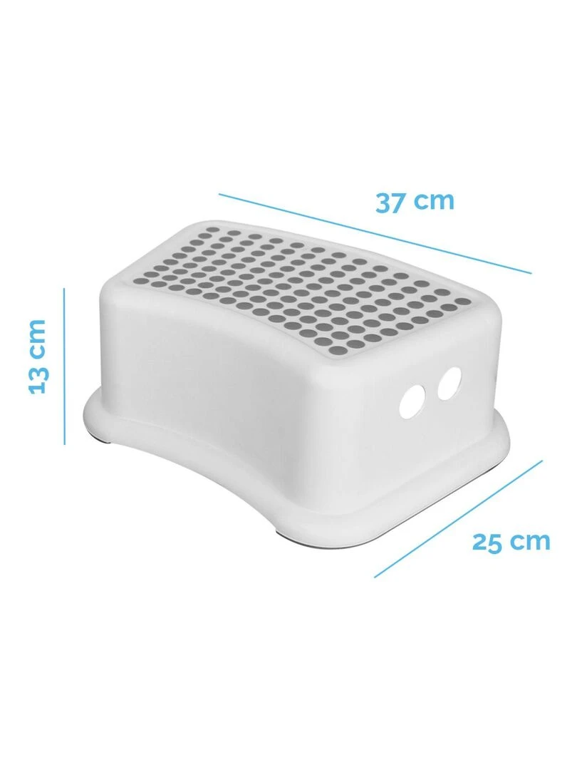 Lot de 5 Marchepieds antidérapants en plastique   Monsieur Bébé   Gris