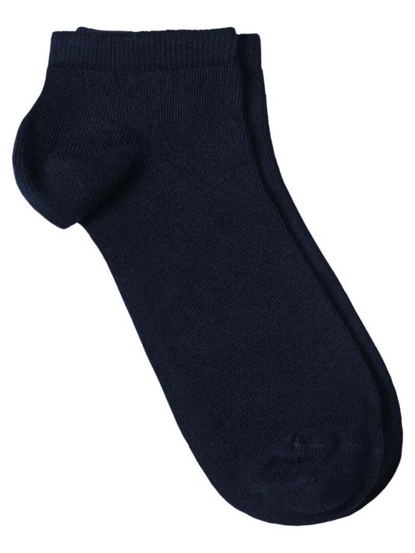 Socquettes Coton Prémium   Lot 3 Paires   Fabrication UE   Bleu marine