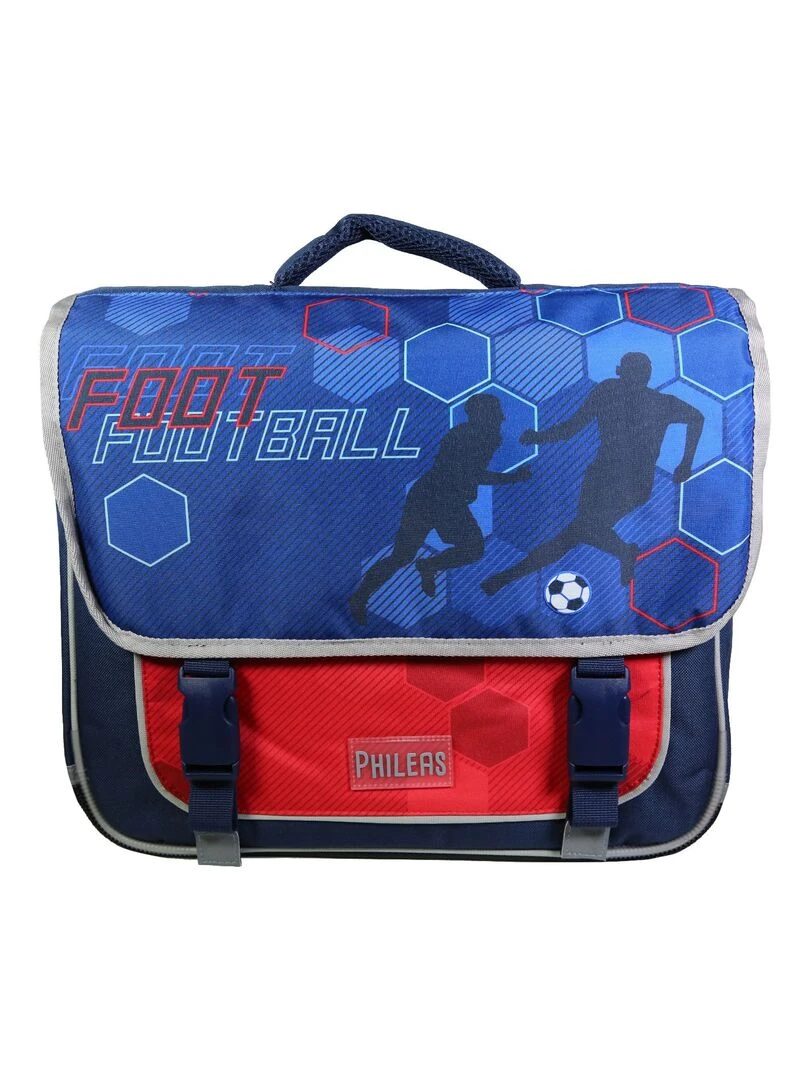BAGTROTTER Cartable 38 cm Phileas Football Bleu Système Smart Comfort Bleu