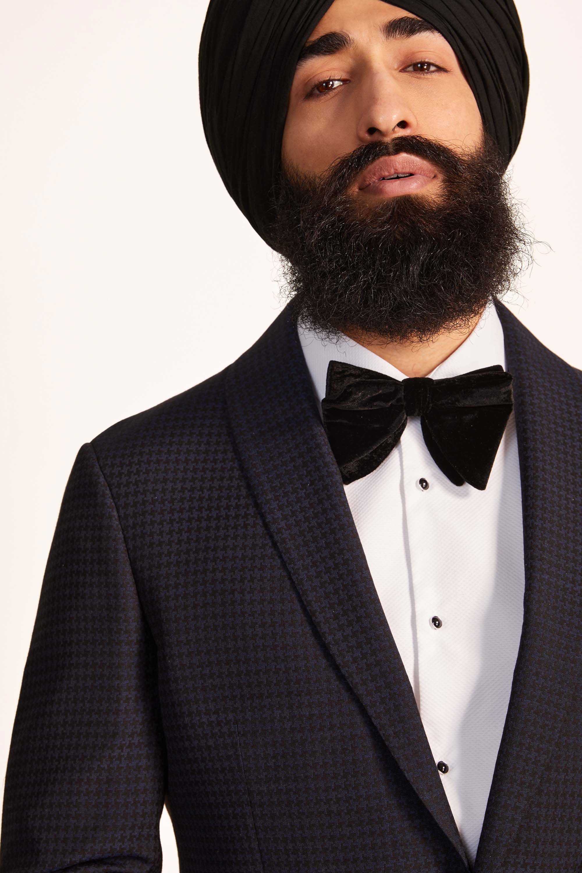 Slim Fit Ink Houndstooth Dress Jacket   Buy Online at Moss