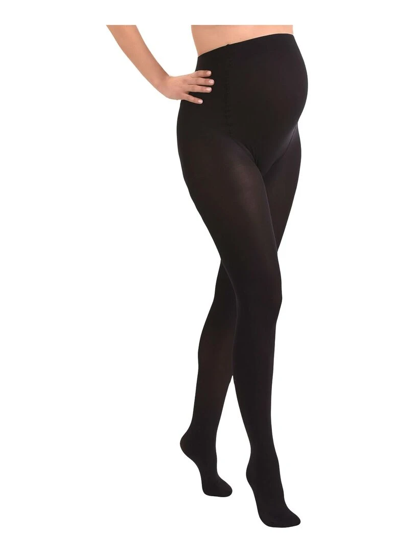 Collants de grossesse opaques confortables 60den (Mamsy) Noir