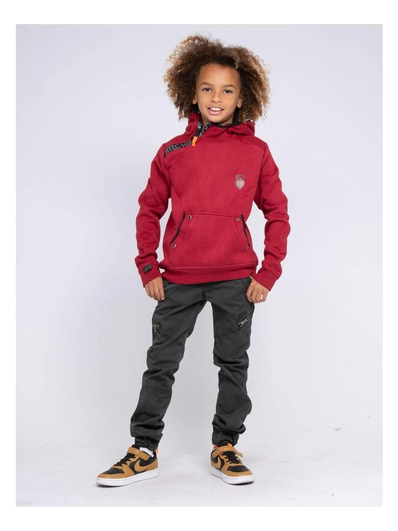 Sweat capuche WASLAW J   Rouge