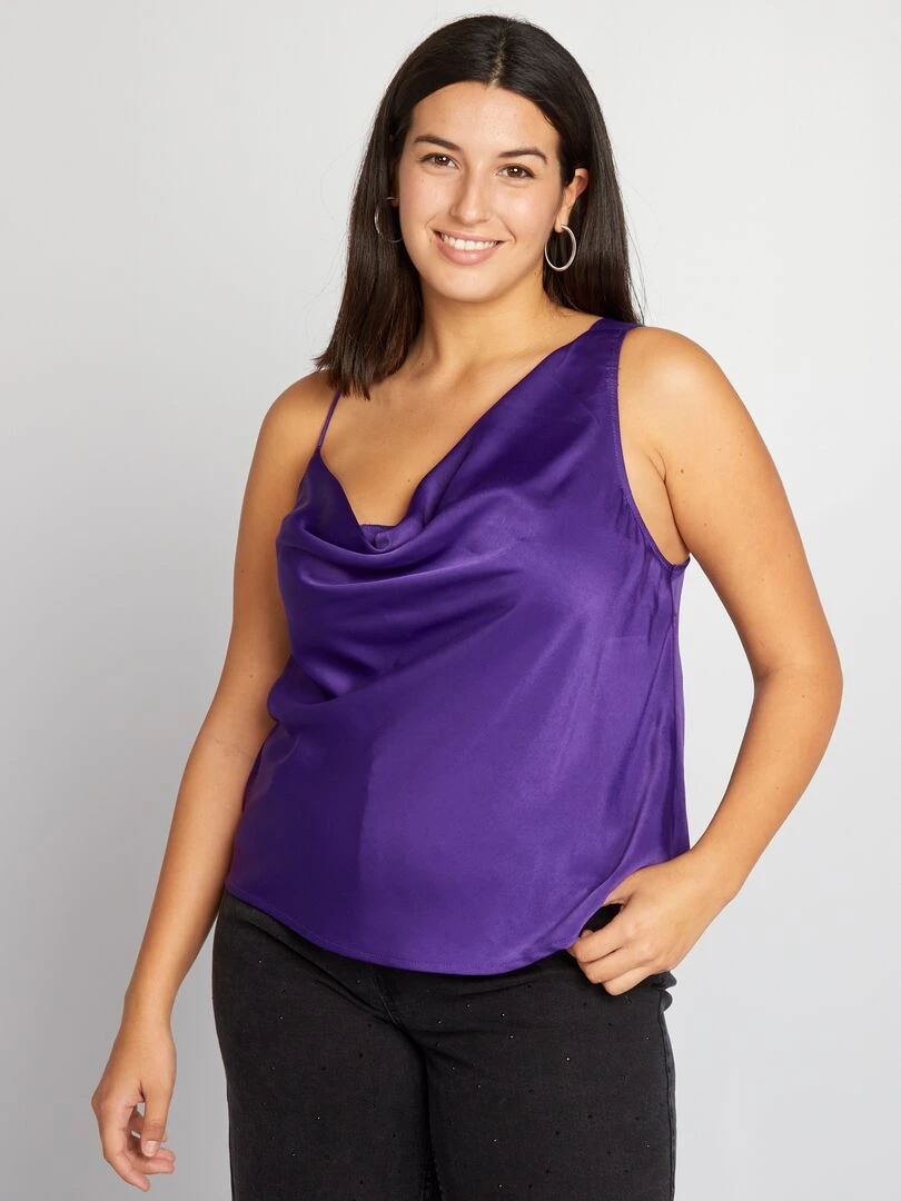 Débardeur satiné   Violet