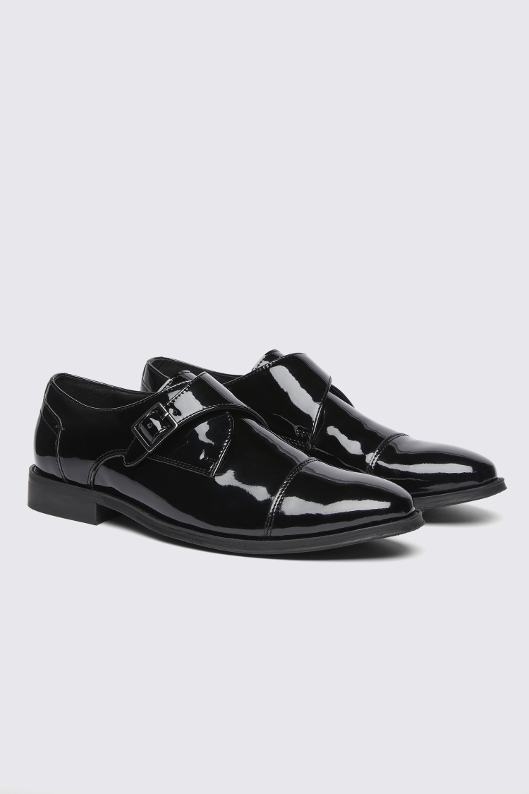 Black Patent Monk Shoes Buy Online at Moss