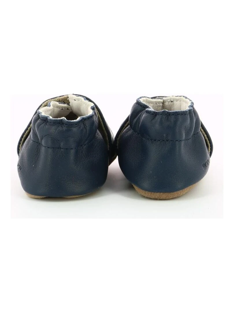 Chaussons Cuir Smart Sailor   Bleu marine