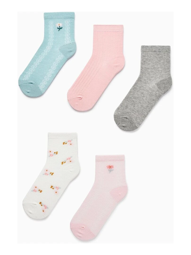 Pack 5 Paires de Chaussettes pour Fille ROYALS OFF DUTY Multicolore