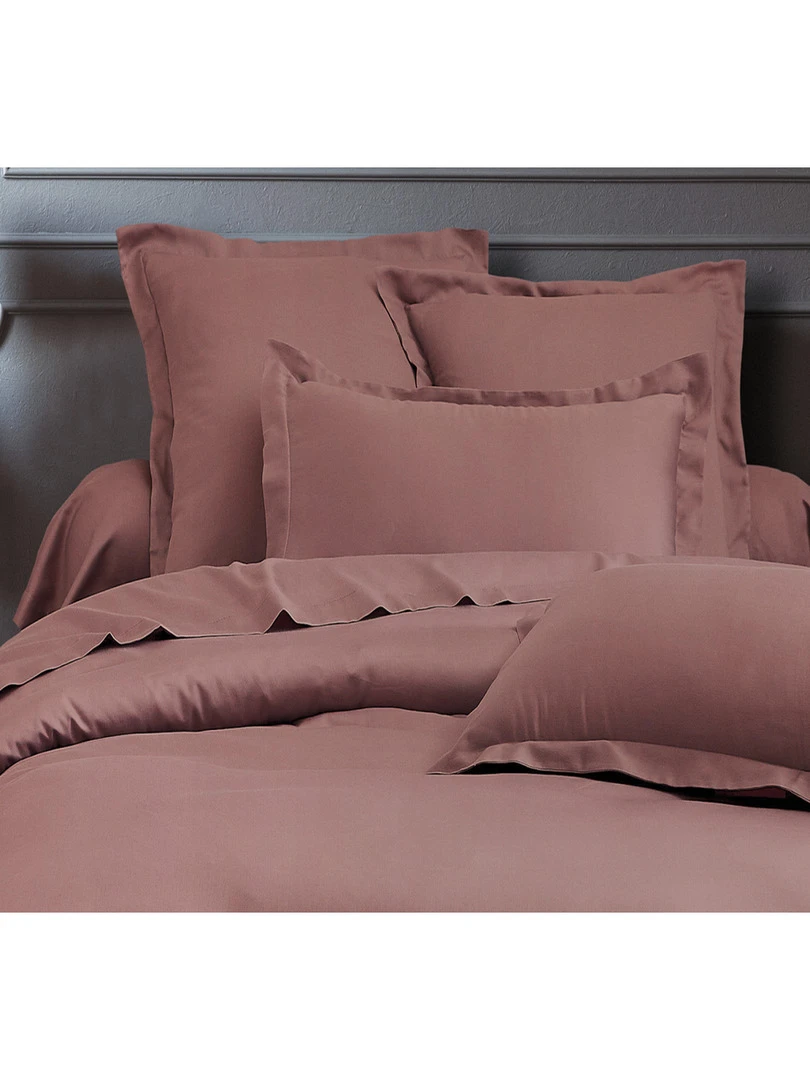 Blanc Avenue Taie De Traversin 86x185 Cm Satin De Coton Rose