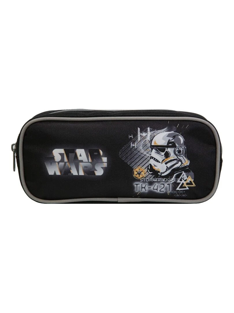 BAGTROTTER Trousse scolaire rectangulaire Disney Star Wars Noire Noir