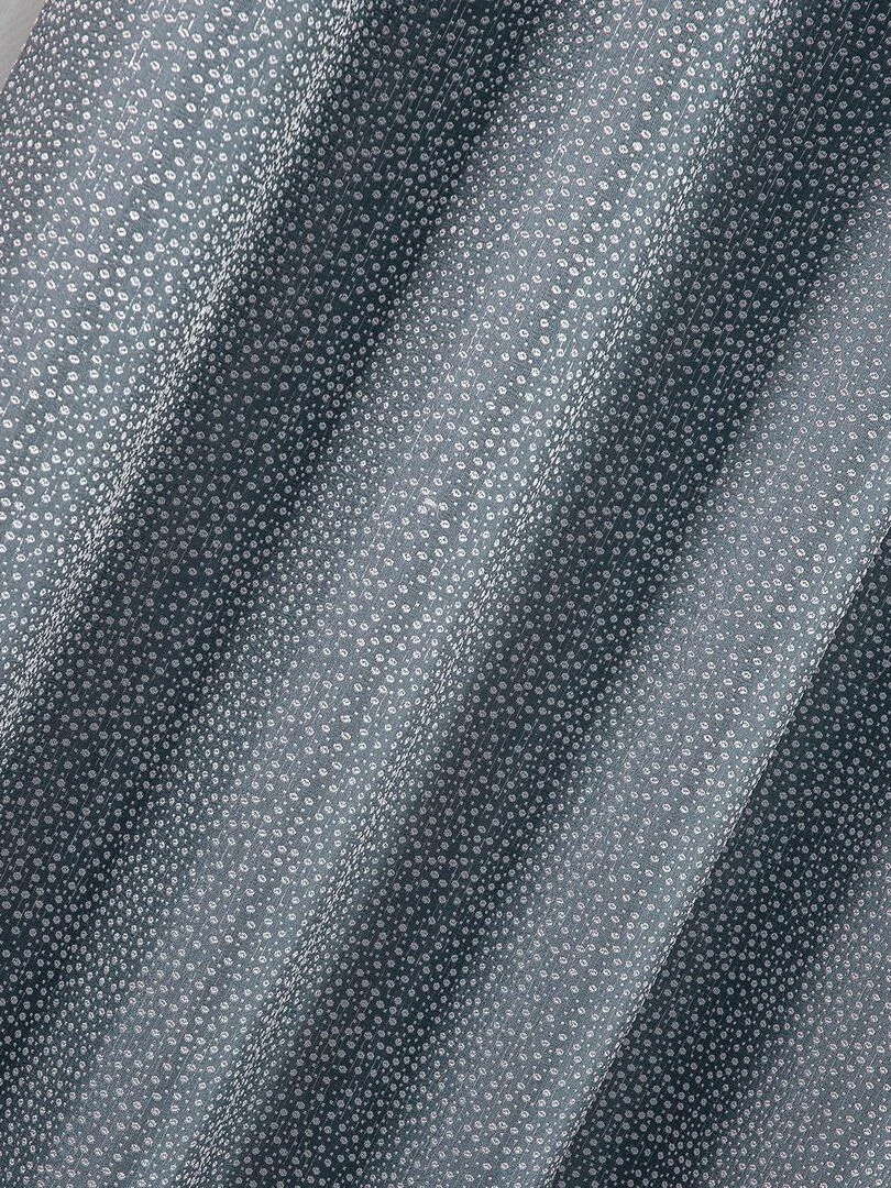 Paire de rideaux obscurcissant à point blanc Gris