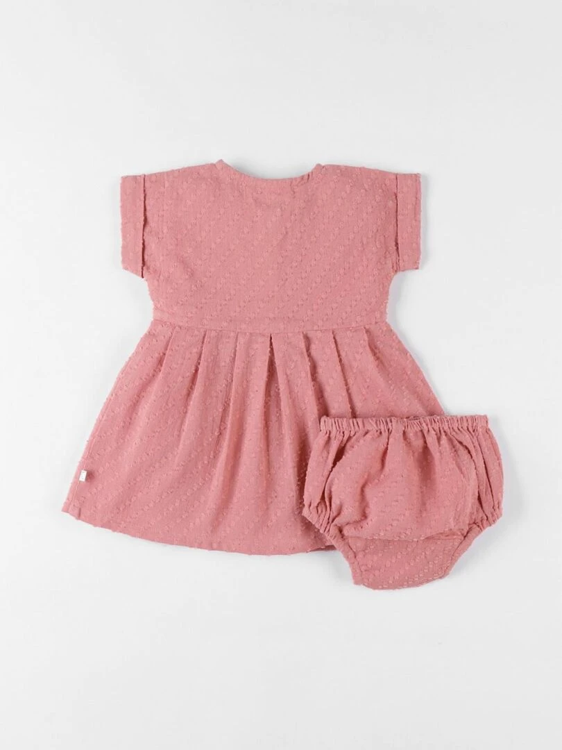 Set robe + bloomer blush Noukie's Rose