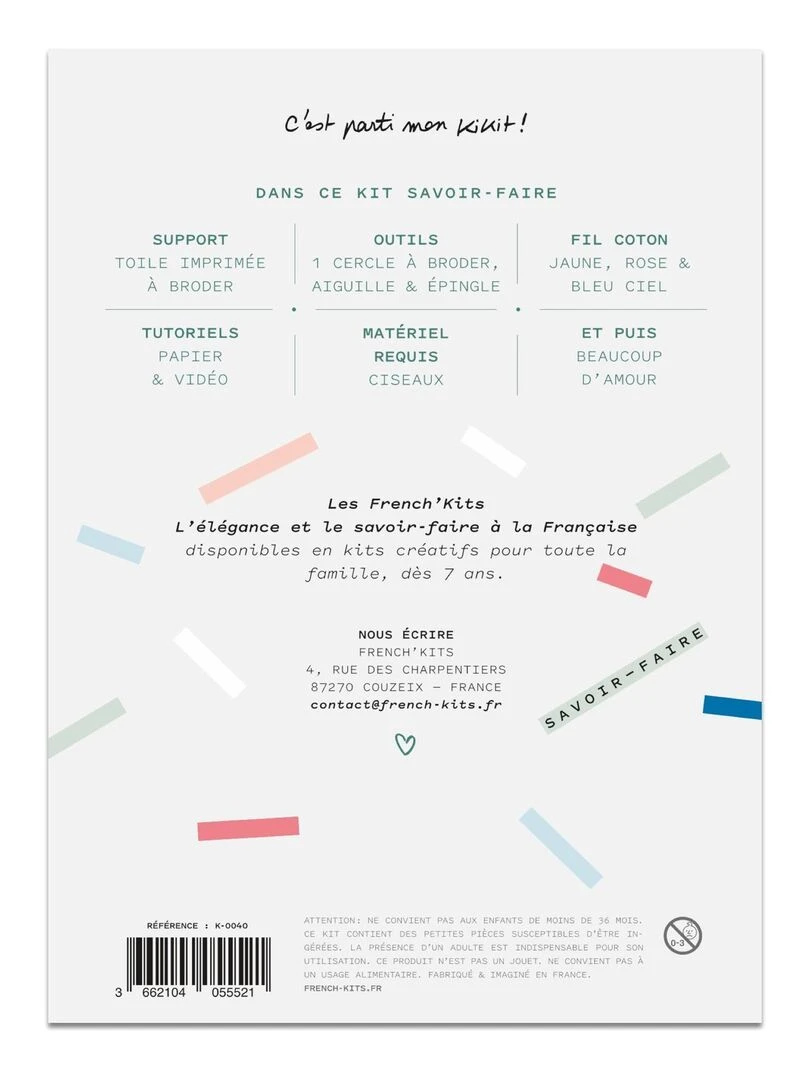 Coffret DIY   Broderie décorative   Montgolfière   N/A