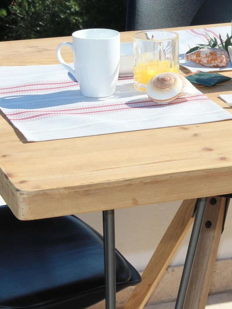 Set de table au style d'antan Rouge