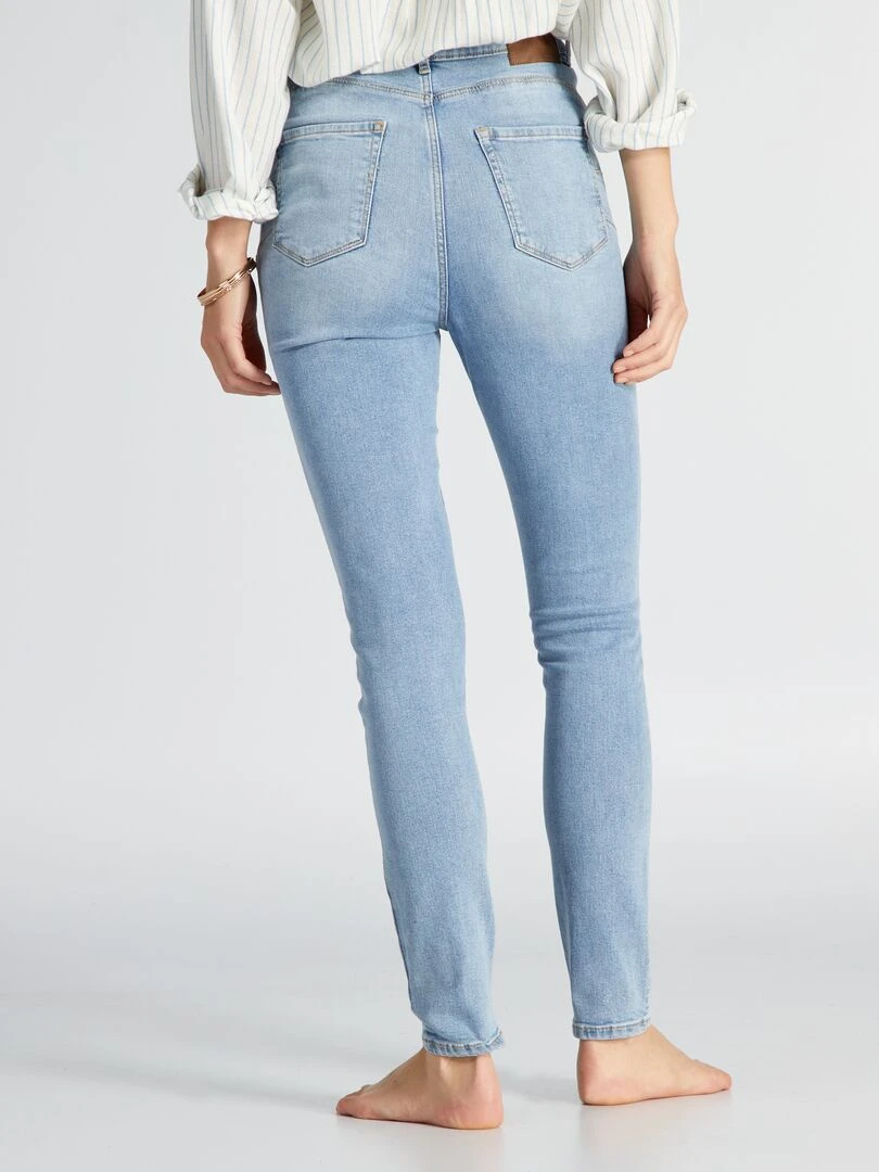 Jean skinny taille haute   L30   Triple stone