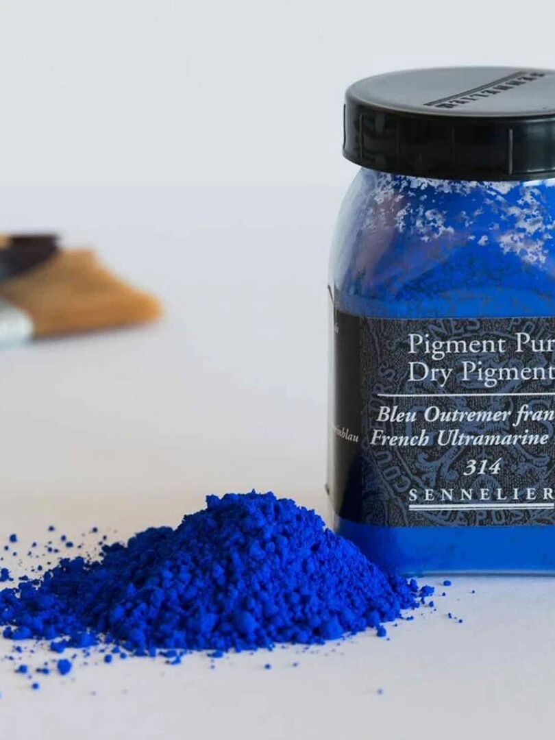 Pigment pour création de peinture   pot 90 g   Bleu outremer français   N/A