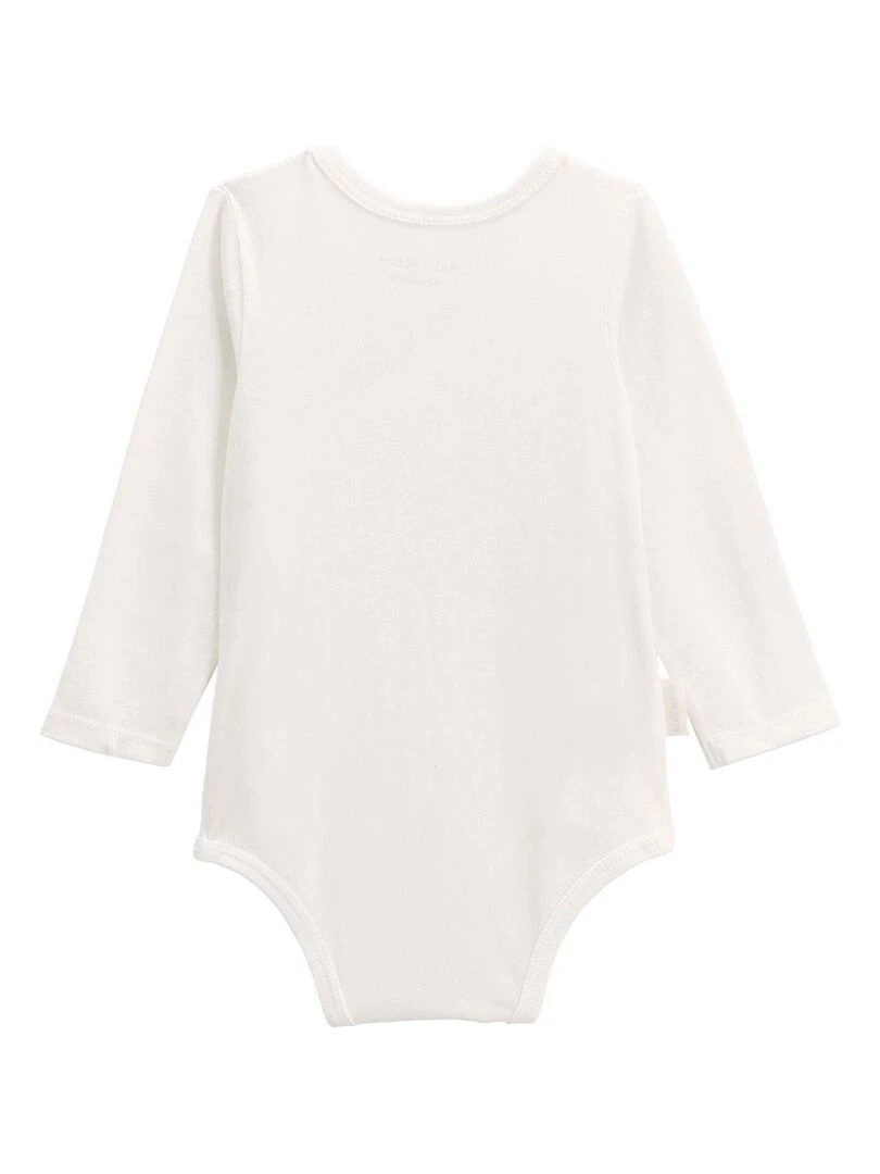 Lot de 2 bodies bébé manches longues ouverture croisée Machu Picchu   Rose