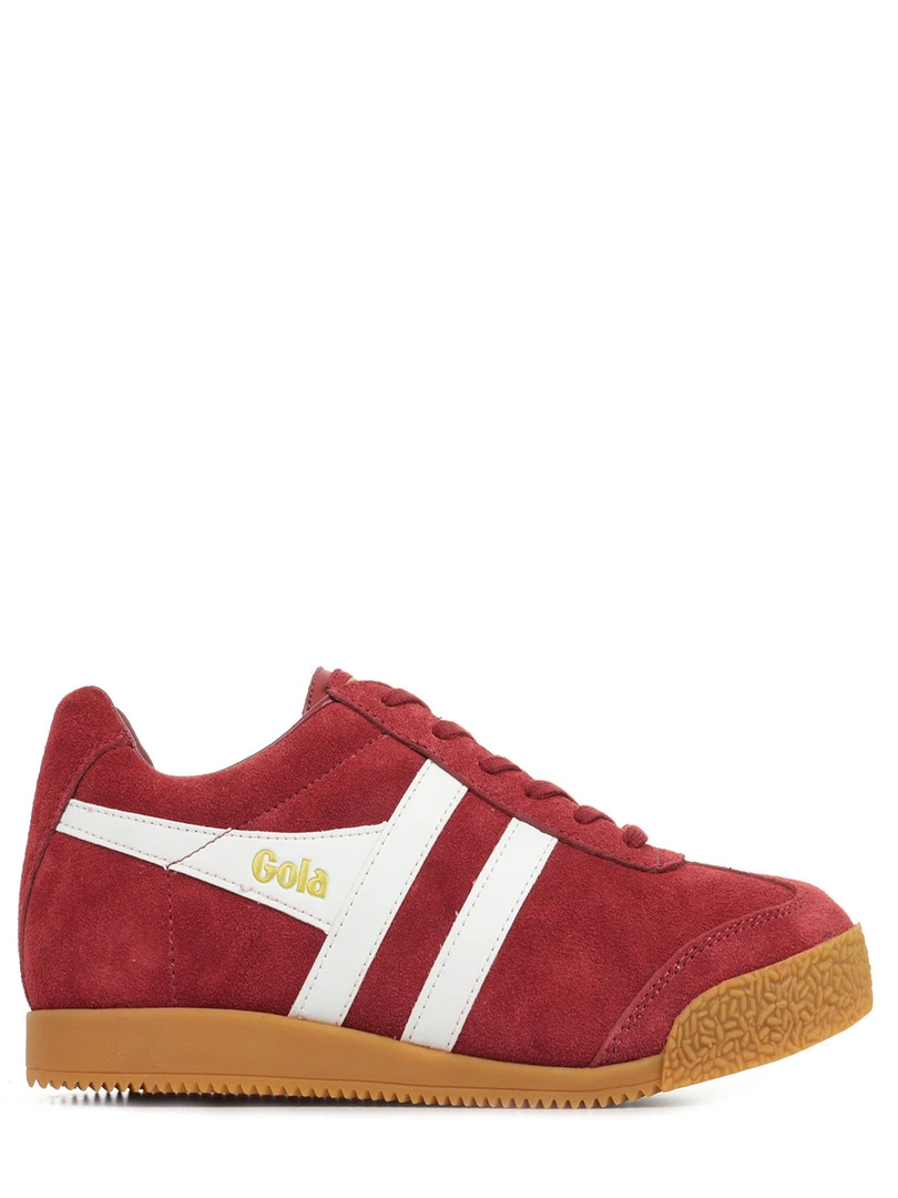 Baskets Gola Harrier Suede Rouge