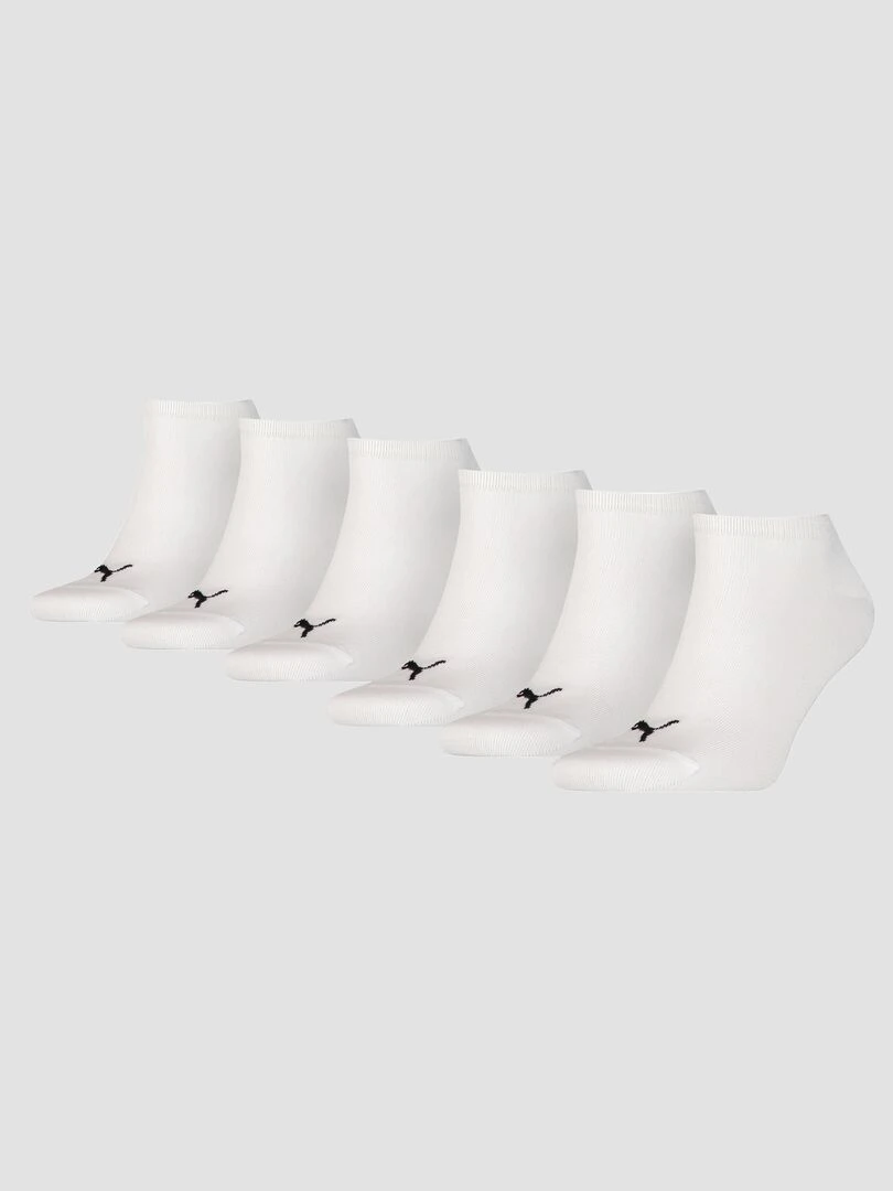 Lot de 6 paires de chaussettes unisex 'Puma' Blanc