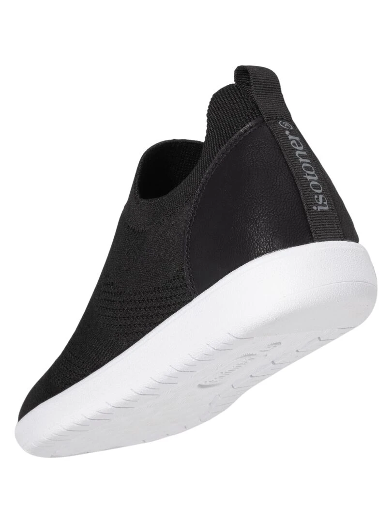Baskets Confort Femme Slip on Noir   Noir