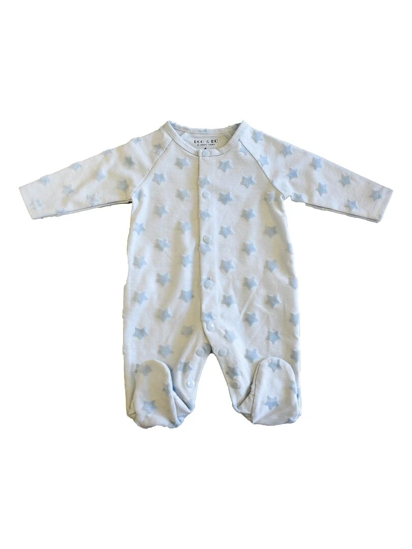 Pyjama Velours Dévoré 'étoilées''doo&bo' Bleu
