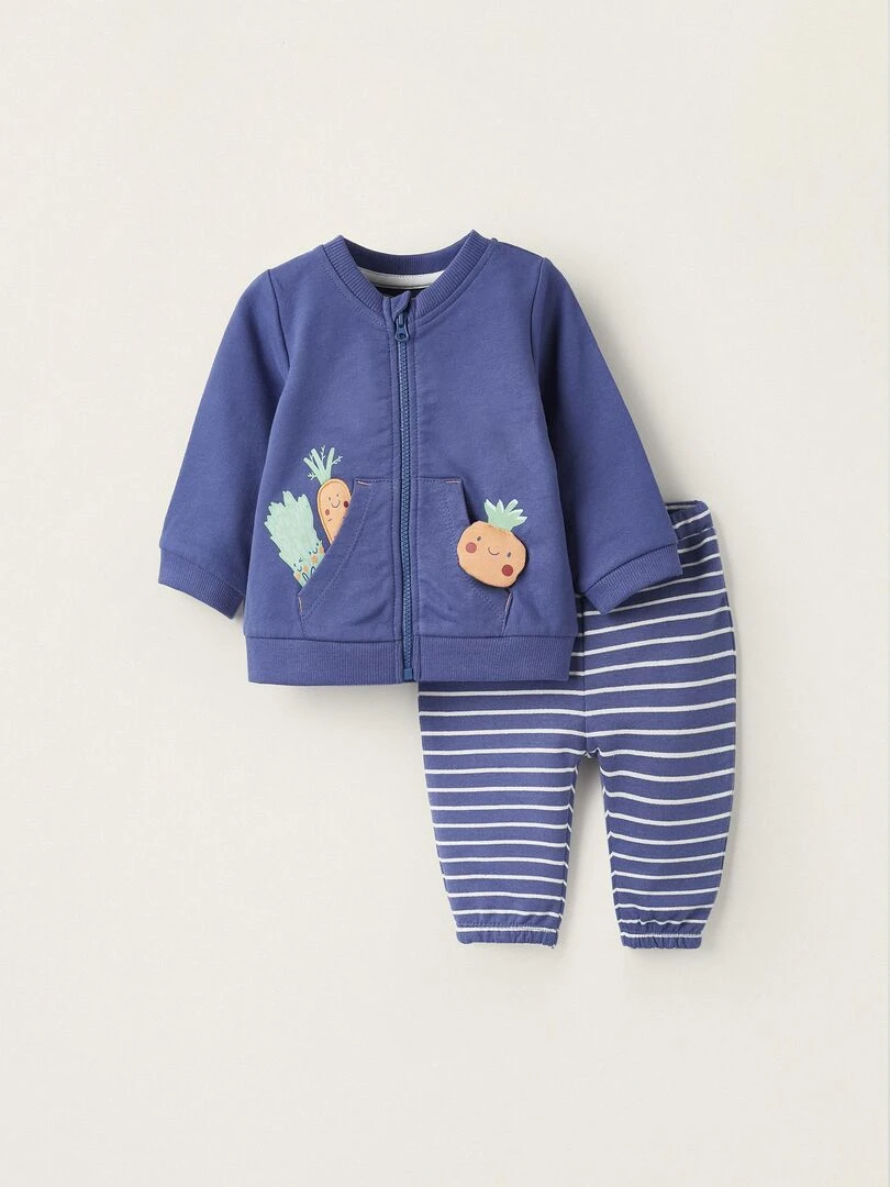 Manteau avec Jouet en Tissu + Pantalon pour Nouveau Né NATURE TAKEOVER Bleu