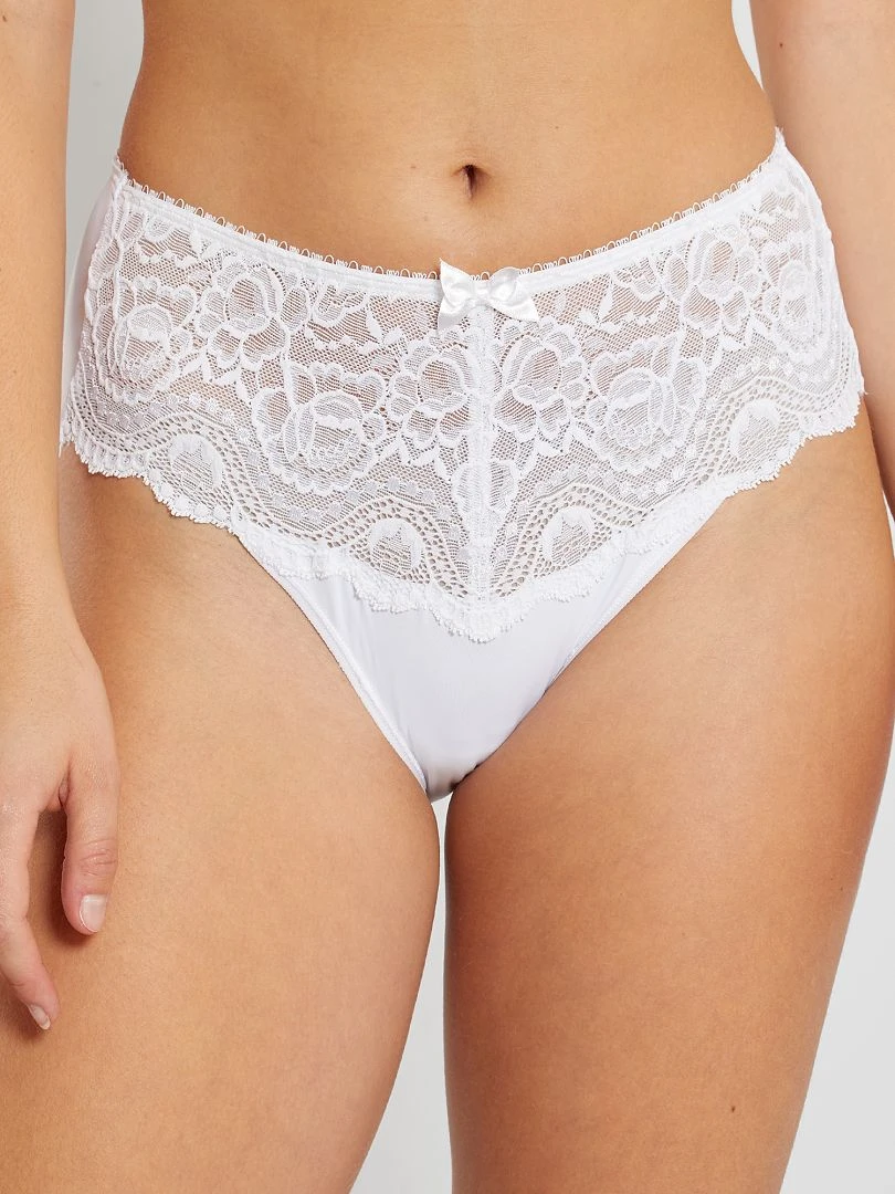 Culotte en dentelle 'Playtex' blanc