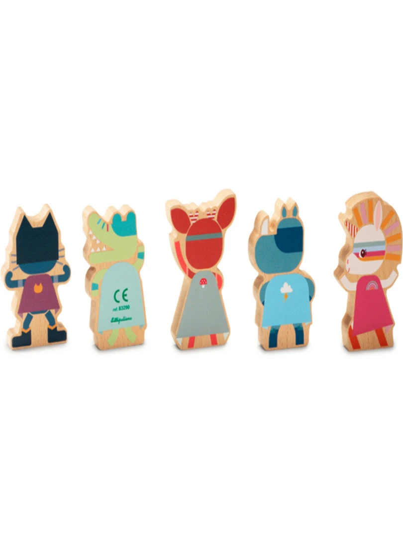 Set de jeu en bois des super héros   N/A