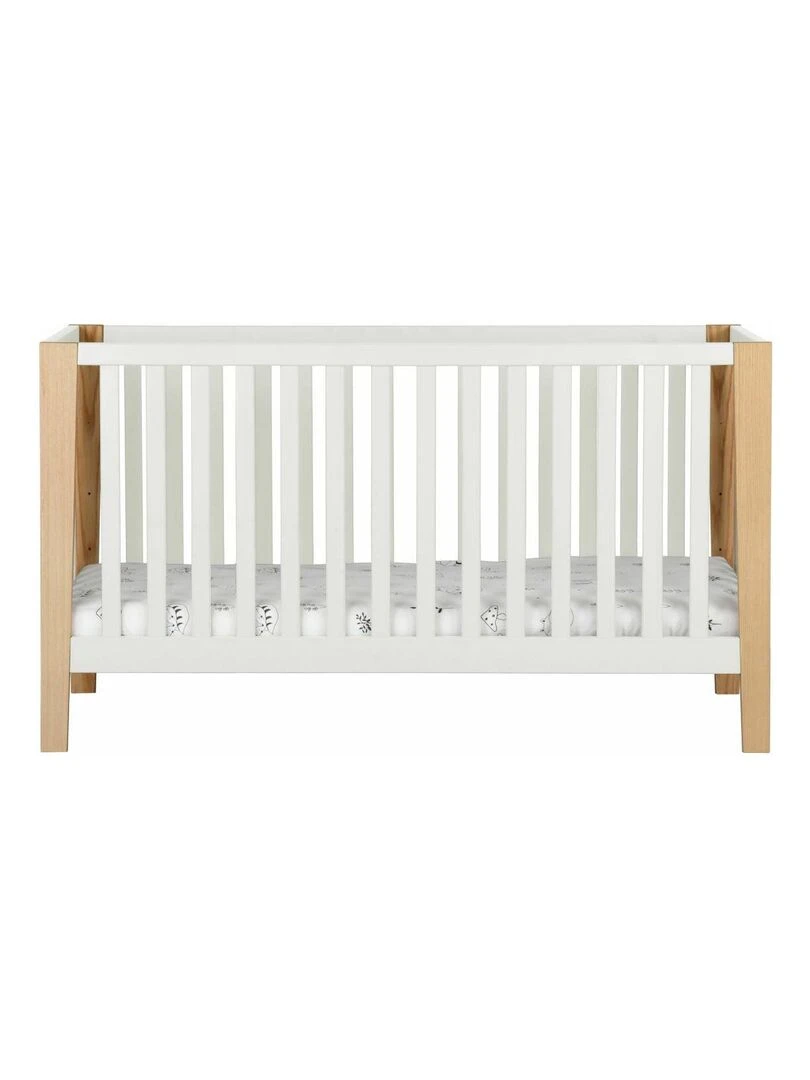 Lit bébé Olympe AKITEN RETAIL Blanc Marron