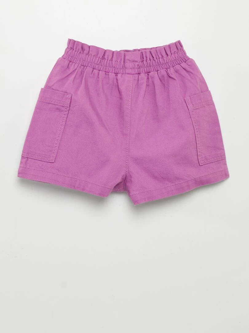 Short en twill Violet
