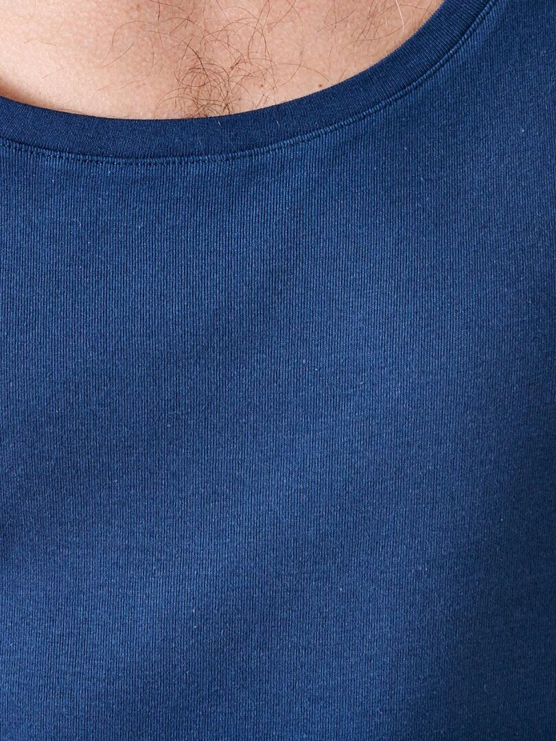 Lot de 2 débardeurs Essential pur coton peigné   Damart   Bleu marine
