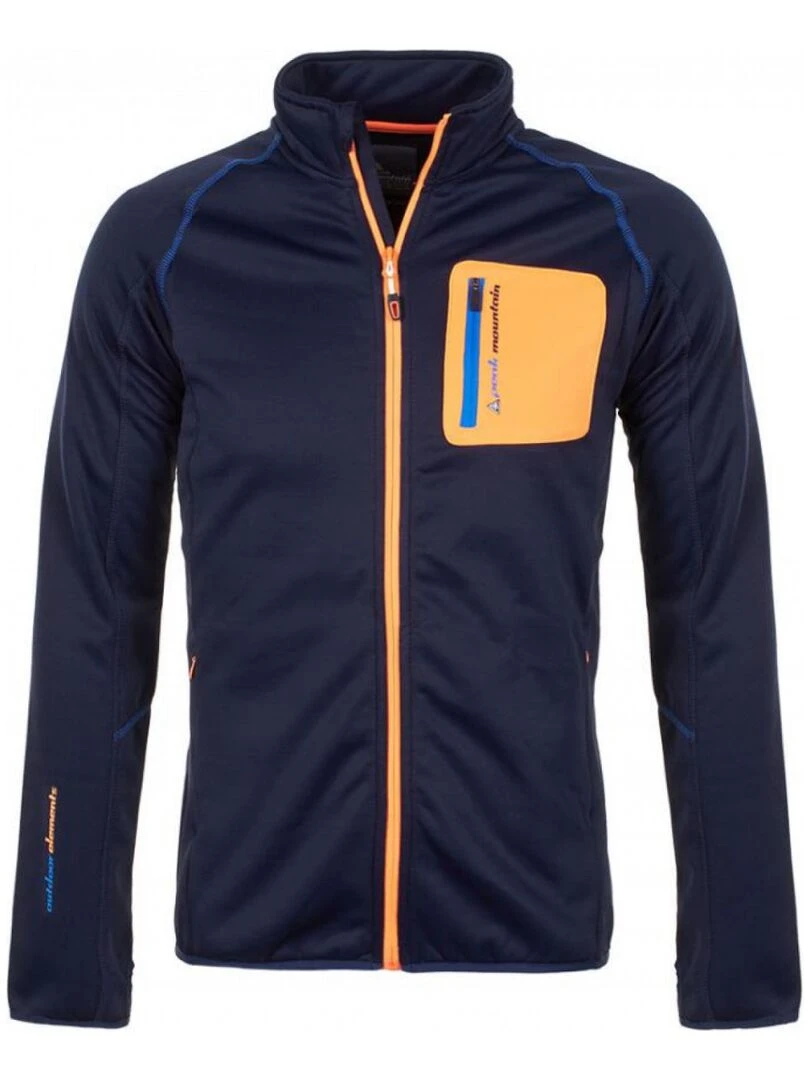 Blouson polarshell homme CEMANO PEAK MOUNTAIN Bleu marine