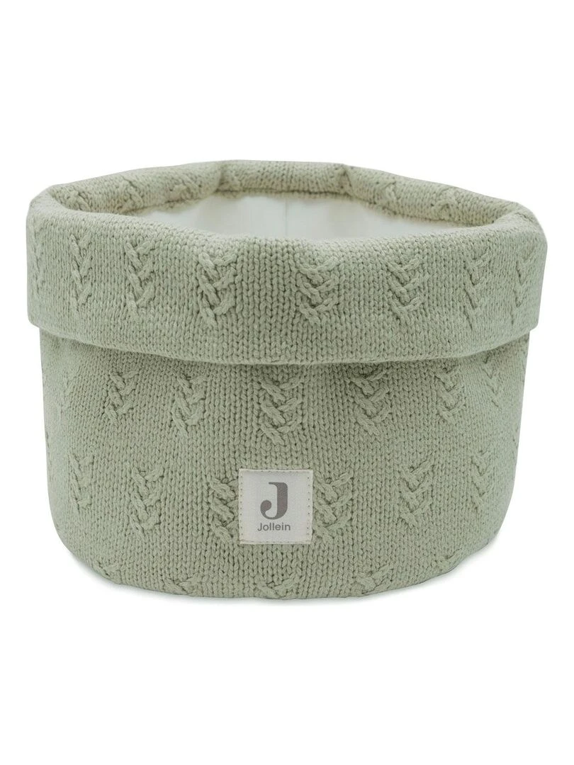 Panier de rangement Grain knit Olive Green (14 x 18 cm) Vert