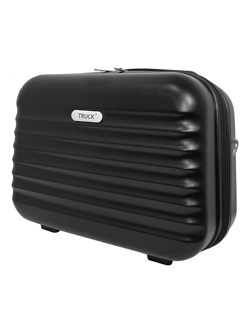 Lot 3 Valises Rigides plus 1 Vanity ABS   Noir