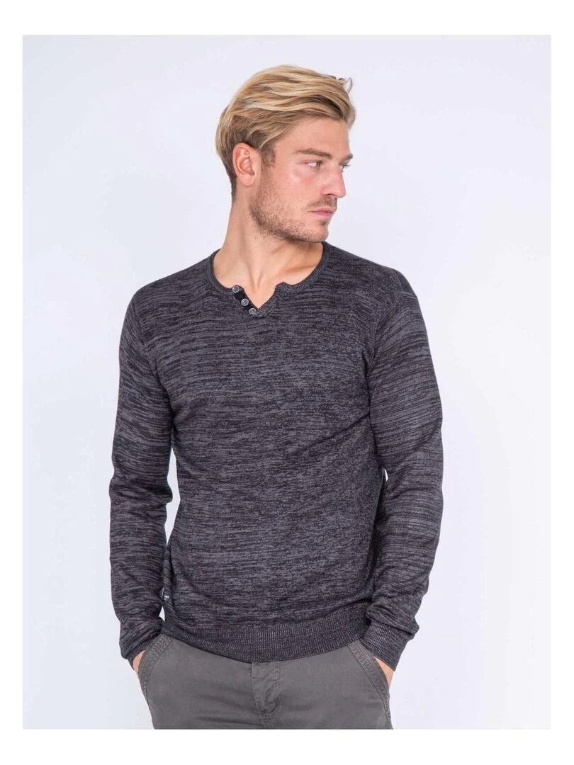 Pull col tunisien LEGUEN Noir