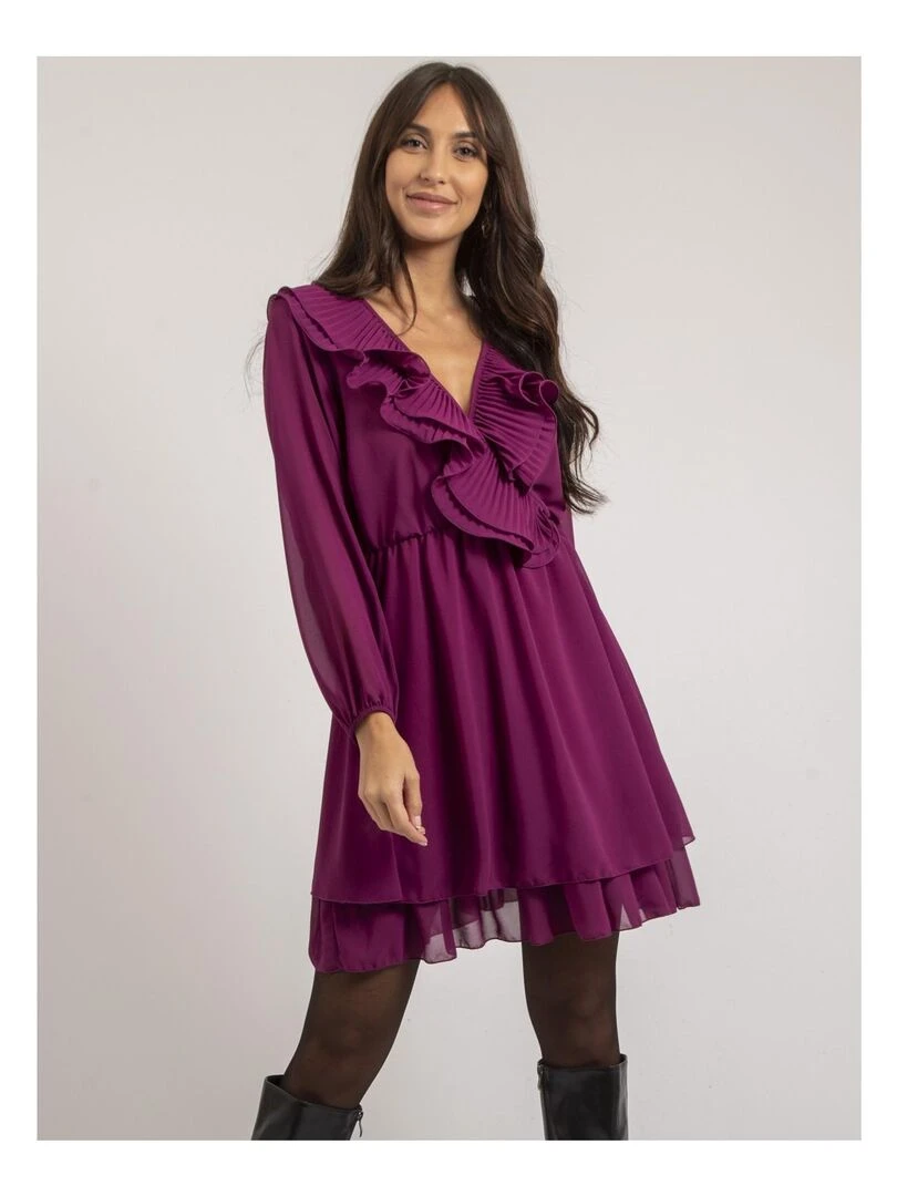 Robe courte ISNELLE Violet