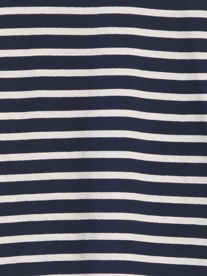 T shirt marinière en coton Bleu/blanc