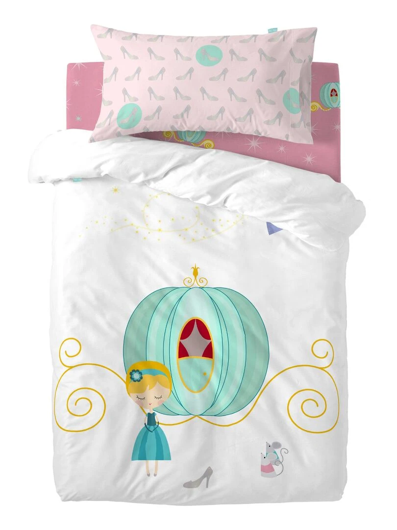 Parure housse de couette 2 pièces Pumpkin "Happyfriday"   Blanc