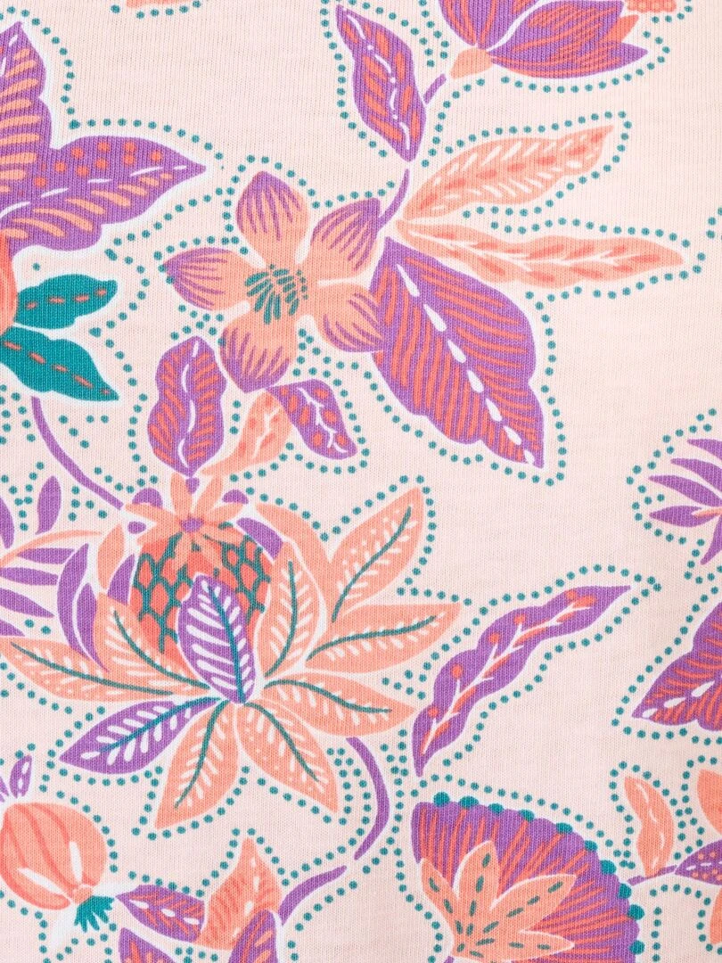 Tee shirt imprimé manches courtes.   Damart   Rose