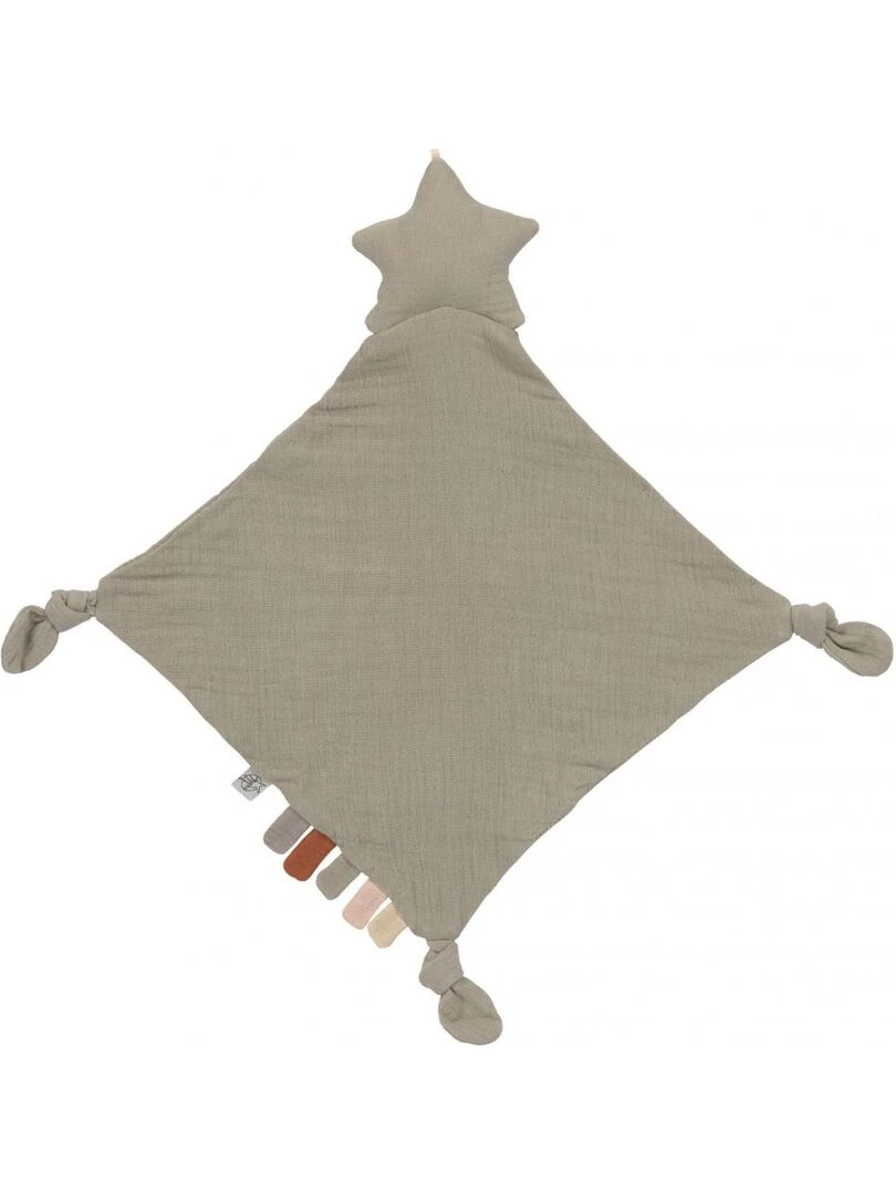 Doudou GOTS Étoile olive Multicolore