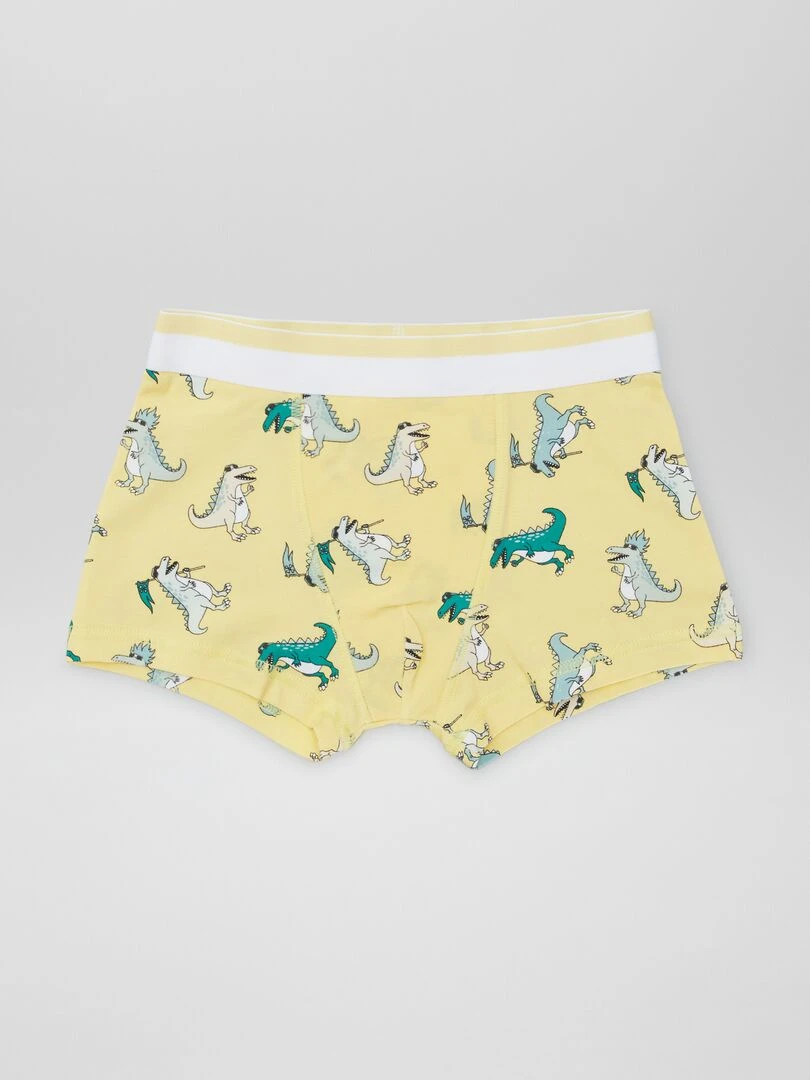 Lot de 3 boxers Vert/gris/jaune