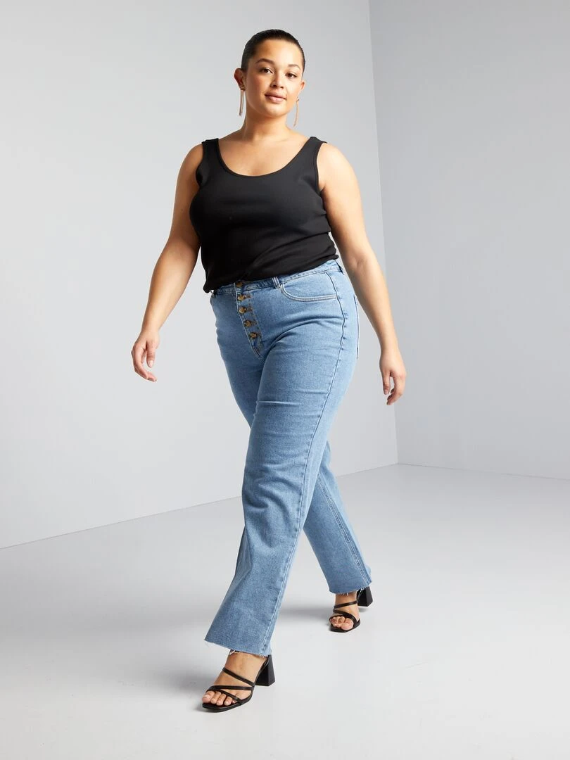 Pantalon denim wide leg Double stone