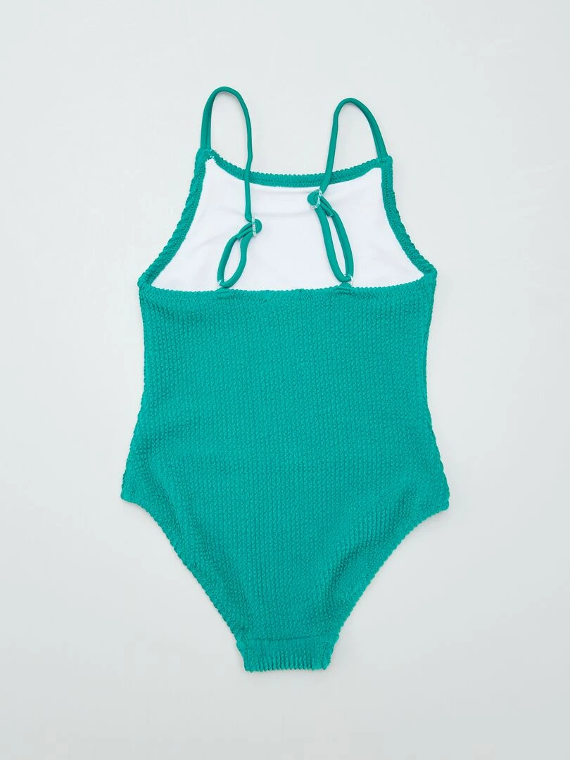 Maillot de bain 1 pièce Taille ajustable Vert