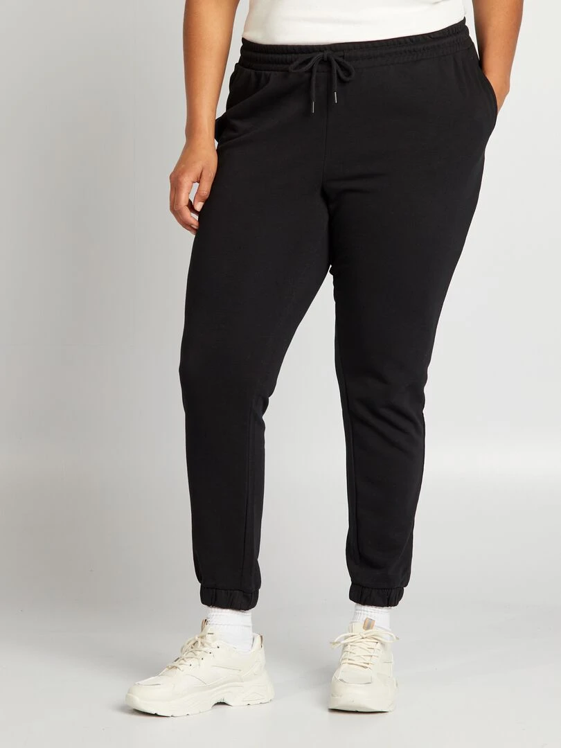 Jogging en molleton Noir