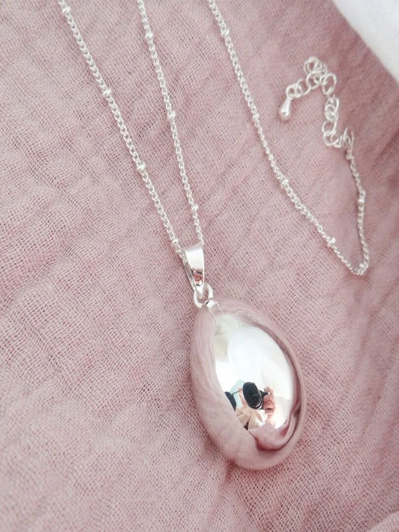 Bola de grossesse Goutte Argent Chaine Satellite   Argent