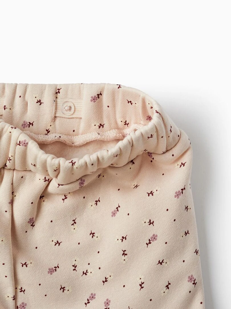 Pantalon de Sport Molletonné pour Fille 'Floral'  SWEET FROSTY DREAMS   Beige clair