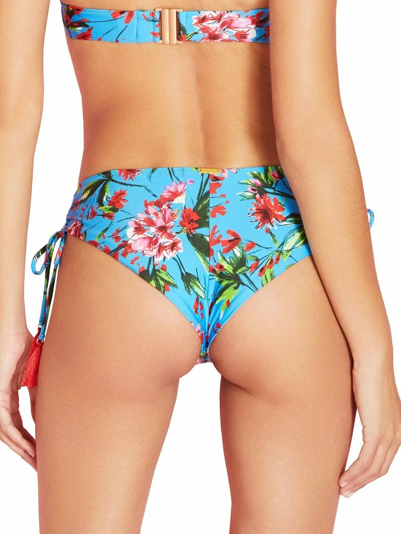 Bas maillot shorty de bain à nouettes Amalfi Bleu turquoise